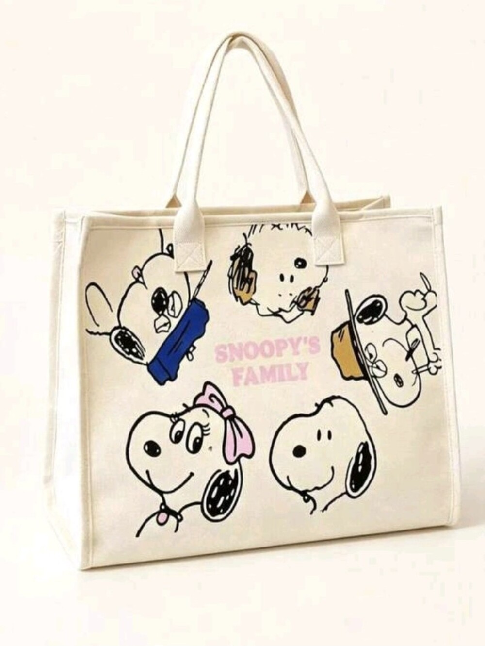 Snoopy Canvas Tote Bag